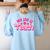 My Job Is Teach Pink Retro Female Teacher Life Women Women's Sweatshirt Back Print Light Blue My Job Is Teach Pink Retro Female Teacher Life Women Women's Sweatshirt Back Print Light Blue