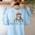 Just Anotter School Day Cute Otter Lover Teacher Student Women's Sweatshirt Back Print Light Blue Just Anotter School Day Cute Otter Lover Teacher Student Women's Sweatshirt Back Print Light Blue