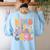 Kind Is Always Cool Groovy Teacher Be Kind Kindness Matters Women's Sweatshirt Back Print Light Blue