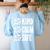 Be Kind Be Calm Be Safe Awareness For Teachers For Men Women Kids Women's Sweatshirt Back Print Light Blue Be Kind Be Calm Be Safe Awareness For Teachers For Men Women Kids Women's Sweatshirt Back Print Light Blue