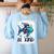 Be Kind Rainbow Fish Teacher Life Back To School Teaching Men Women Women's Sweatshirt Back Print Light Blue Be Kind Rainbow Fish Teacher Life Back To School Teaching Men Women Women's Sweatshirt Back Print Light Blue