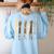 Be Kind Sign Language Hand Talking Teachers Interpreter ASL Men Women Women's Sweatshirt Back Print Light Blue Be Kind Sign Language Hand Talking Teachers Interpreter ASL Men Women Women's Sweatshirt Back Print Light Blue