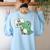 Be Kind Teacher Anti-Bullying Dino Kindness Women Men Boys Women's Sweatshirt Back Print Light Blue Be Kind Teacher Anti-Bullying Dino Kindness Women Men Boys Women's Sweatshirt Back Print Light Blue