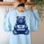 Be Kind For Teacher Kindness Women Men Women's Sweatshirt Back Print Light Blue