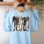 Be Kind Women Inspirational Teacher Animal Print Women's Sweatshirt Back Print Light Blue Be Kind Women Inspirational Teacher Animal Print Women's Sweatshirt Back Print Light Blue