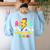 Kindergarten ABCD Rocks Teacher Student Back To School Women's Sweatshirt Back Print Light Blue Kindergarten ABCD Rocks Teacher Student Back To School Women's Sweatshirt Back Print Light Blue