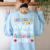 Kindergarten Where The Adventure Begins Shirt Children's Teacher Women's Sweatshirt Back Print Light Blue Kindergarten Where The Adventure Begins Shirt Children's Teacher Women's Sweatshirt Back Print Light Blue