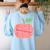 Kindergarten Apple Word Art For Teachers & Students Women's Sweatshirt Back Print Light Blue Kindergarten Apple Word Art For Teachers & Students Women's Sweatshirt Back Print Light Blue