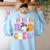 Kindergarten Boo Crew Spooky Kindergarten Halloween Teacher Women's Sweatshirt Back Print Light Blue Kindergarten Boo Crew Spooky Kindergarten Halloween Teacher Women's Sweatshirt Back Print Light Blue