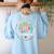 Kindergarten Dream Team Back To School Teacher Flower For Men Women Girls Kids Women's Sweatshirt Back Print Light Blue Kindergarten Dream Team Back To School Teacher Flower For Men Women Girls Kids Women's Sweatshirt Back Print Light Blue