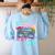 Kindergarten Is My Jam Cute Teacher Shirt 80's 90's Styl Women's Sweatshirt Back Print Light Blue Kindergarten Is My Jam Cute Teacher Shirt 80's 90's Styl Women's Sweatshirt Back Print Light Blue