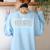 Kindergarten Squad Teachers Kids Kindergarten Back To School Women's Sweatshirt Back Print Light Blue Kindergarten Squad Teachers Kids Kindergarten Back To School Women's Sweatshirt Back Print Light Blue