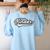 Kindergarten TEAM School Teacher Kinder Baseball-Style Shirt Women's Sweatshirt Back Print Light Blue
