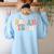 Last Day Of School Back To School Dream Team Teacher Kids Women's Sweatshirt Back Print Light Blue