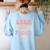 Leer Es Poder Groovy Spanish Teacher Bilingual Maestra Men Women Women's Sweatshirt Back Print Light Blue Leer Es Poder Groovy Spanish Teacher Bilingual Maestra Men Women Women's Sweatshirt Back Print Light Blue