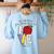 Let All That You Do Be Done In Love Christian Teacher Women's Sweatshirt Back Print Light Blue