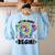 Let The Games Field Day Begin Tie Dye Adults Teacher Kids Women's Sweatshirt Back Print Light Blue Let The Games Field Day Begin Tie Dye Adults Teacher Kids Women's Sweatshirt Back Print Light Blue
