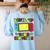 Level Up Your Education Gaming Inspired Teacher Gamers Women's Sweatshirt Back Print Light Blue