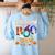 Librarian Boo Crew Teacher Student Halloween Costume Women's Sweatshirt Back Print Light Blue Librarian Boo Crew Teacher Student Halloween Costume Women's Sweatshirt Back Print Light Blue