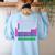 Can I Lick It Periodic Table Teacher Student Kids Women's Sweatshirt Back Print Light Blue Can I Lick It Periodic Table Teacher Student Kids Women's Sweatshirt Back Print Light Blue