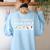 Life Happens Visuals Help Special Education Teacher Aide Women's Sweatshirt Back Print Light Blue Life Happens Visuals Help Special Education Teacher Aide Women's Sweatshirt Back Print Light Blue