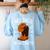Line Dancing Group Dancer Teacher Dance Choreographer Women's Sweatshirt Back Print Light Blue Line Dancing Group Dancer Teacher Dance Choreographer Women's Sweatshirt Back Print Light Blue