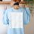 Lined Paper Notebook Halloween Costume For Students Teachers For Men Women Kids Women's Sweatshirt Back Print Light Blue