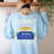 Literacy For All Visually Impaired Braille Teacher The Blind Women's Sweatshirt Back Print Light Blue Literacy For All Visually Impaired Braille Teacher The Blind Women's Sweatshirt Back Print Light Blue