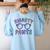 Little Mr Miss SMARTY PANTS Graduation Alumni Teacher Women's Sweatshirt Back Print Light Blue