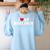 I Love AP Biology I Heart AP Biology Teachers Students For Men Women Kids Women's Sweatshirt Back Print Light Blue
