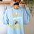I Love Bee-Ing A Teacher Honey Bee Job Profession Women's Sweatshirt Back Print Light Blue I Love Bee-Ing A Teacher Honey Bee Job Profession Women's Sweatshirt Back Print Light Blue