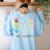 Love Daycare Provider Childcare Teacher Tie Dye Women's Sweatshirt Back Print Light Blue Love Daycare Provider Childcare Teacher Tie Dye Women's Sweatshirt Back Print Light Blue