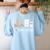 I Love School Supplies Teacher Shirt Women's Sweatshirt Back Print Light Blue I Love School Supplies Teacher Shirt Women's Sweatshirt Back Print Light Blue