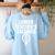 Lower Teacher's Salaries For Men Women Kids Women's Sweatshirt Back Print Light Blue