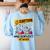Mad Scientist Halloween Costume Science Teacher Women's Sweatshirt Back Print Light Blue Mad Scientist Halloween Costume Science Teacher Women's Sweatshirt Back Print Light Blue