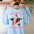 Man I Feel Like A Teacher Retro Western Country Cowgirl Women's Sweatshirt Back Print Light Blue