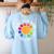 Make Your Mark For a International Dot Day Teacher Dot Lover Women's Sweatshirt Back Print Light Blue Make Your Mark For a International Dot Day Teacher Dot Lover Women's Sweatshirt Back Print Light Blue