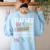 Matching Teachers Last Day Of School Teacher Besties Women's Sweatshirt Back Print Light Blue