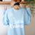Matching Unity Day Orange Teacher Kindness Be Kind 2024 Women's Sweatshirt Back Print Light Blue