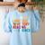 Math Language History Reading Science Music Teacher Women's Sweatshirt Back Print Light Blue Math Language History Reading Science Music Teacher Women's Sweatshirt Back Print Light Blue