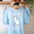 Math Nerd Math Teacher Cat Lover I Love Math And Cats Women's Sweatshirt Back Print Light Blue Math Nerd Math Teacher Cat Lover I Love Math And Cats Women's Sweatshirt Back Print Light Blue