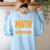 Math Is My Superpower Math Teacher Student Women's Sweatshirt Back Print Light Blue Math Is My Superpower Math Teacher Student Women's Sweatshirt Back Print Light Blue