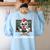 Math Teacher Chicken Mathemachicken Pun Women's Sweatshirt Back Print Light Blue Math Teacher Chicken Mathemachicken Pun Women's Sweatshirt Back Print Light Blue