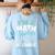 Im A Math Teacher Of Course I Have Problems Teacher Women's Sweatshirt Back Print Light Blue Im A Math Teacher Of Course I Have Problems Teacher Women's Sweatshirt Back Print Light Blue
