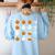 Math Teacher Halloween Equation Pumpkin Ghost Candy Corn Women's Sweatshirt Back Print Light Blue Math Teacher Halloween Equation Pumpkin Ghost Candy Corn Women's Sweatshirt Back Print Light Blue