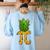 Math Teacher Hawaiian Shirts Pineapple Pi Day Symbol Women's Sweatshirt Back Print Light Blue