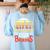 Math Teachers Love Brains Halloween Costume Zombie For Men Women Women's Sweatshirt Back Print Light Blue