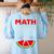 Math Watermelon Calculation Joke Teacher Student Women's Sweatshirt Back Print Light Blue Math Watermelon Calculation Joke Teacher Student Women's Sweatshirt Back Print Light Blue