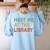 Meet Me At The Library For Teachers And School Librarians Women's Sweatshirt Back Print Light Blue Meet Me At The Library For Teachers And School Librarians Women's Sweatshirt Back Print Light Blue