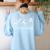 Melodic Humor Musician’s Playful Collection Musical Taking Notes Music Lovers Vintage Teachers Women's Sweatshirt Back Print Light Blue Melodic Humor Musician’s Playful Collection Musical Taking Notes Music Lovers Vintage Teachers Women's Sweatshirt Back Print Light Blue